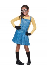 Minion Female Pleated Child Costume