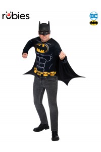 Batman Costume Top Cape & Adult Mask