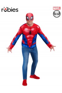 Spider-Man Costume Top & Mask for Adult