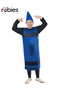 Blue Crayon Adult Tabard Costume - One Size