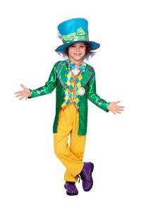 Mad Hatter Alice In Wonderland Boys Deluxe Child Costume