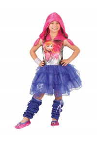 Anna Disney Frozen Hooded Child Dress