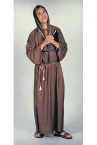 Brown Monk Medieval & Knights Robe for Adult