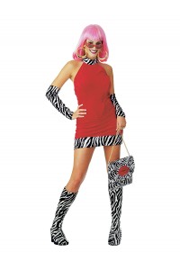 Red Hot Mama Adult Costume 1970s
