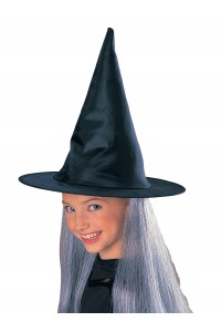 Witch Hat With Grey Hair for Child - Accessory