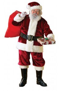 Santa Suit Crimson Regency Deluxe Adult Christmas