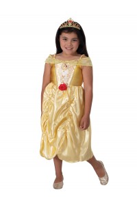Belle Deluxe Child Costume And Tiara The Beauty & The Beast