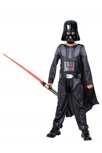 Darth Vader Costume & Non-light Up Lightsaber for Child Star Wars