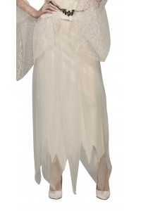 Ghostly Halloween White Adult Skirt