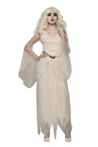 Witch Top With Belt White Adult