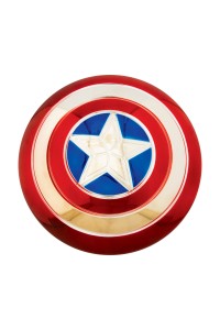 Captain America Electroplated Metallic 12in Shield - Accessory