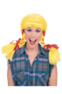 Country Girl Western Yellow Wig for Adult - Accessory