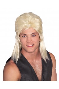 Mullet Blonde Adult Wig 1980s - Accessory