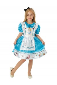 Alice In Wonderland Deluxe Girl's Costume