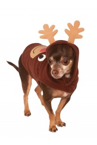 Reindeer Christmas Hoodie Pet Costume