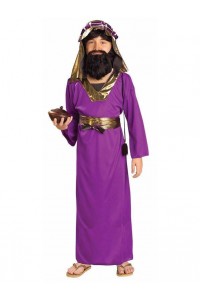 Wiseman Christmas Purple Child Costume