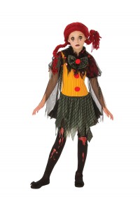 Zombie Girl Clown Child Costume Halloween