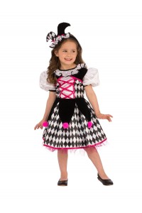 Jester Halloween Girl Child Costume