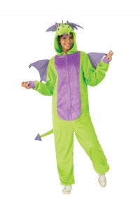 Green Dragon Mythical Furry Onesie Adult Costume