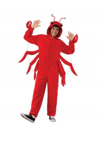 Lobster Furry Onesie Adult Costume Animals