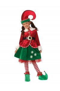 Elf Deluxe Girl Child Costume Elf Deluxe Girl Child Costume