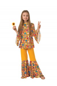 Hippie Girl Child Costume 1960s