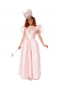 Glinda Wizard of Oz Deluxe Costume With Light Up Adult Crown