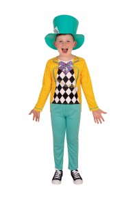 Mad Hatter Alice In Wonderland Boys Classic Child Costume