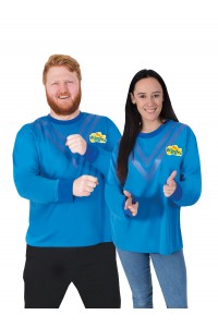 Blue Wiggle Costume Adult Top Blue Wiggle Costume Adult Top
