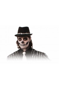 Skeleton Halloween Fedora Adult - Accessory