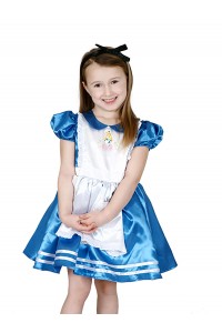 Alice In Wonderland Satin Deluxe Child Costume