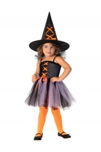 Witch Purple & Orange Child Costume