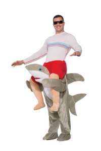 Shark Animals Piggy Back Adult Costume