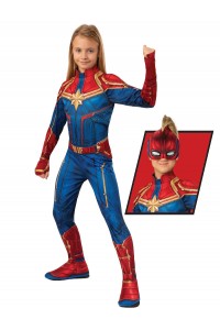 Captain Marvel Classic Girl Hero Child Suit