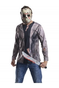 Jason Deluxe Grey Adult Costume