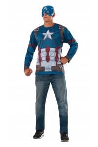 Captain America Costume Adult Top
