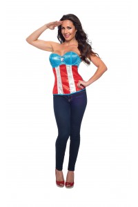 American Dream Sequined Adult Corset