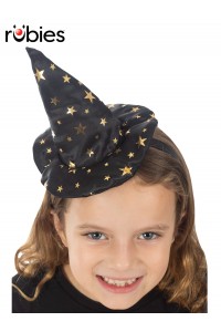 Witch Black & Gold Star Headband for Child Witch Black & Gold Star Headband for Child