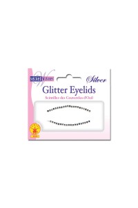 Silver Glitter Eye Sticker Adult - Accessory