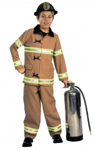 Fire Fighter Deluxe Boy's Costume Careers