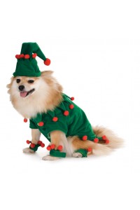 Elf Christmas Pet Costume