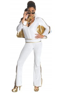 Elvis Celebrities White Secret Wishes Adult Costume