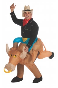 Bull Rider Inflatable Adult Costume Western