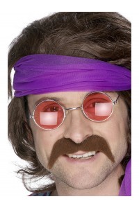 70's Brown Adult Moustache