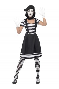 Lady Mime Artist Adult Costume