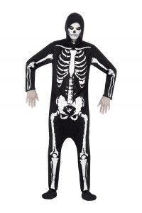 Skeleton Hooded Adult Costume Skeleton Hooded Adult Costume