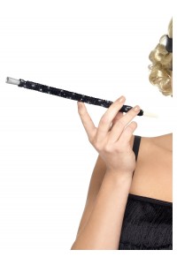 Black Sequinned Cigarette Holder 1920s