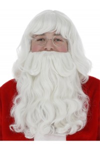 Santa Wig And Beard Set, Adult Santa Wig And Beard Set, Adult