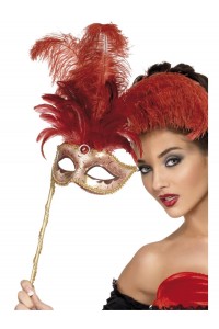 Baroque Red Fantasy Eyemask for Adult