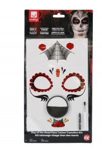 Day Of The Dead Face Tattoo Kit